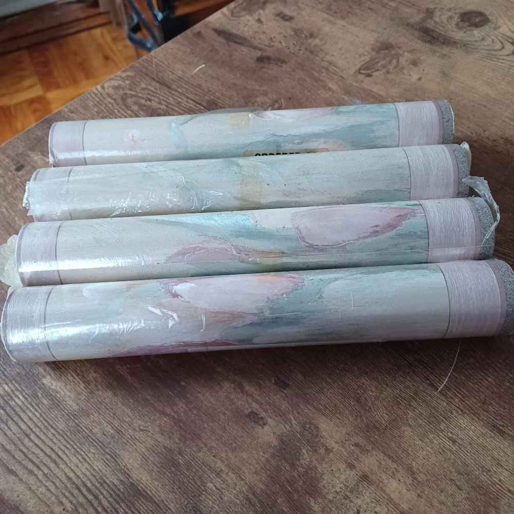 Sapphire ready pasted shiny vinyl border-4 rolls
